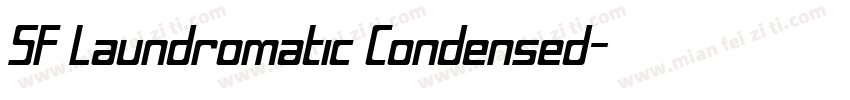 SF Laundromatic Condensed字体转换